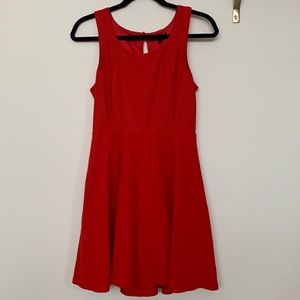 Express red dress